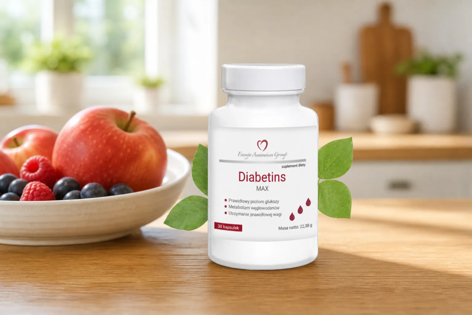 Diabetins MAX — opakowanie na co dzień