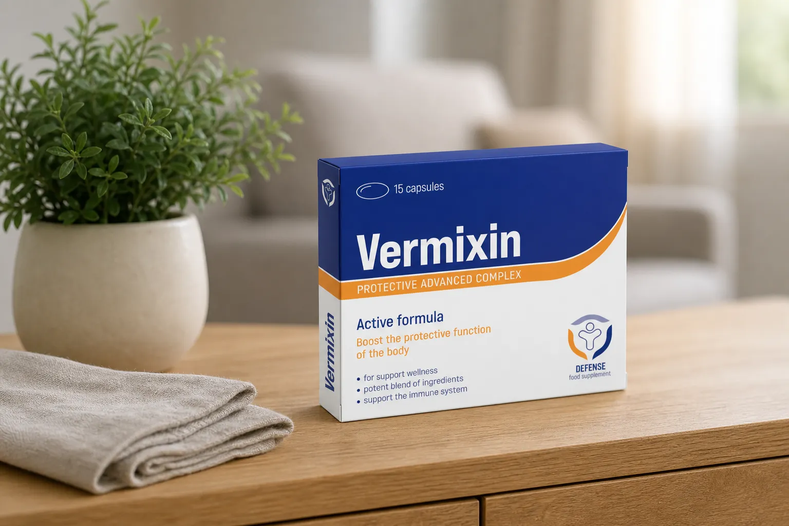 Vermixin — opakowanie na co dzień