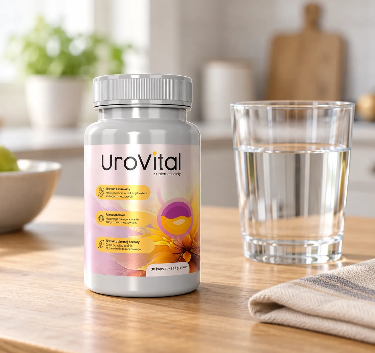 UroVital — opakowanie na co dzień